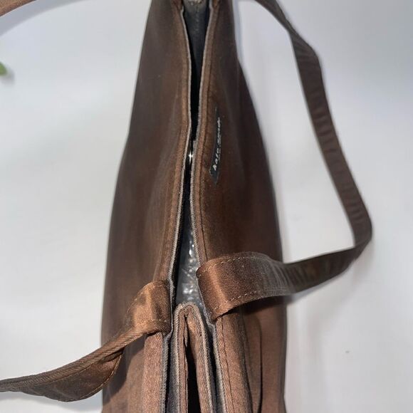 Kate Spade Brown Satiny Shoulder Bag Brown - Picture 11 of 12
